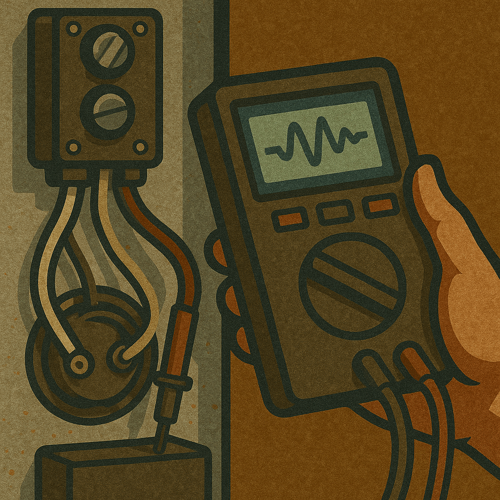Professional diagnostic tool testing failing thermostat in West Valley water heater.