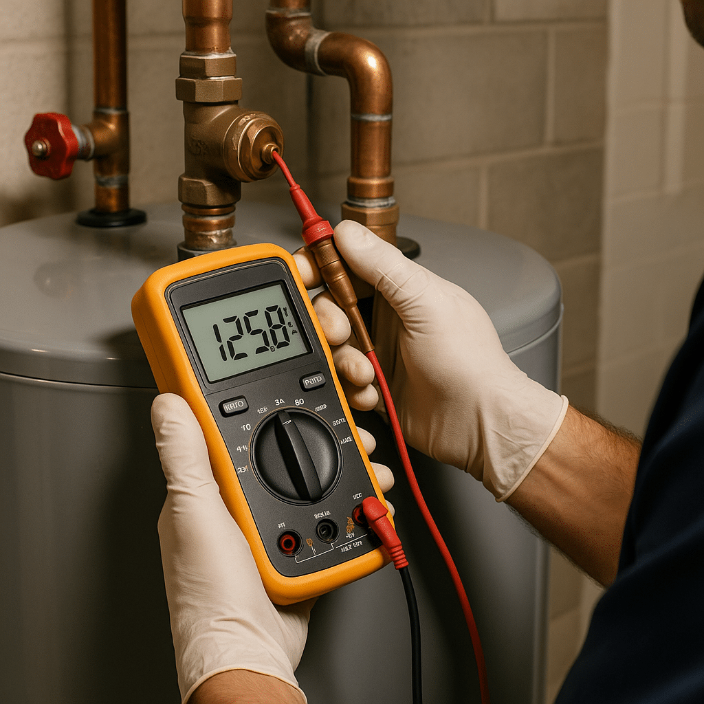 Water Heater Repair Bluffdale Diagnostic Meter