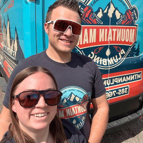 Tyler Nerdin and his partner — Mountain Man Plumbing founder