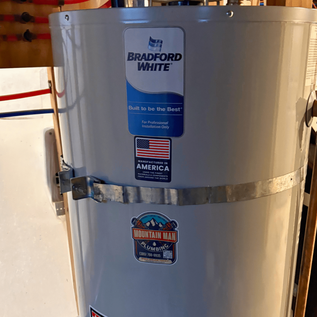 Bradford White gas water heater installed in Liberty Wells Salt Lake City