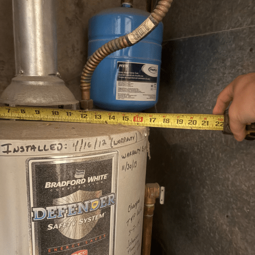 Bradford White water heater installed in Taylorsville by Mountain Man Plumbing