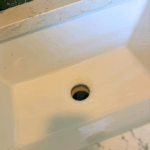 Completed drain and P-trap installation under Salt Lake City bathroom sink