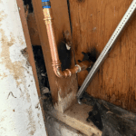 New hose bib installation flowing water Salt Lake City