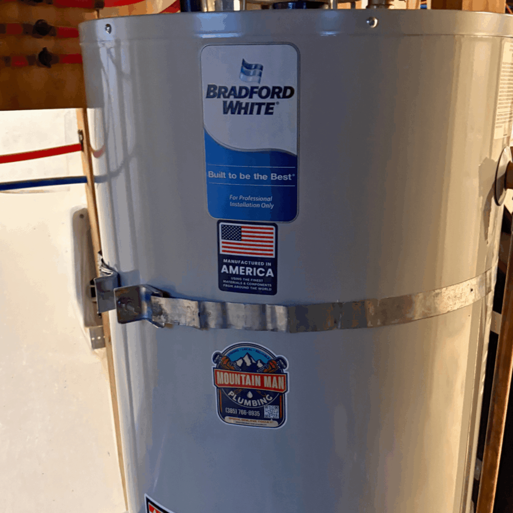 Bradford White gas water heater installed in Liberty Wells Salt Lake City