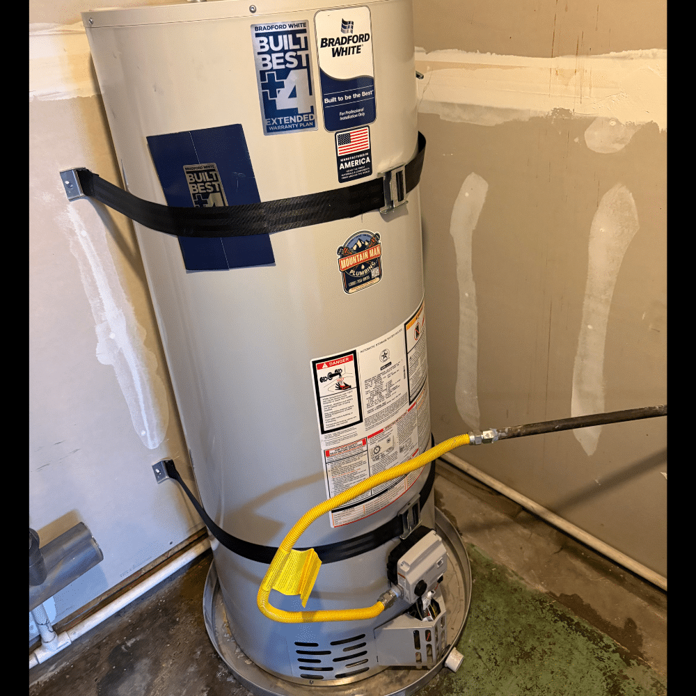 Atmospheric Bradford White water heater repaired at a Millcreek home
