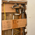 Bathroom sink drain test for Salt Lake City remodel