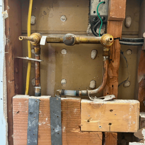 Bathroom sink drain test for Salt Lake City remodel