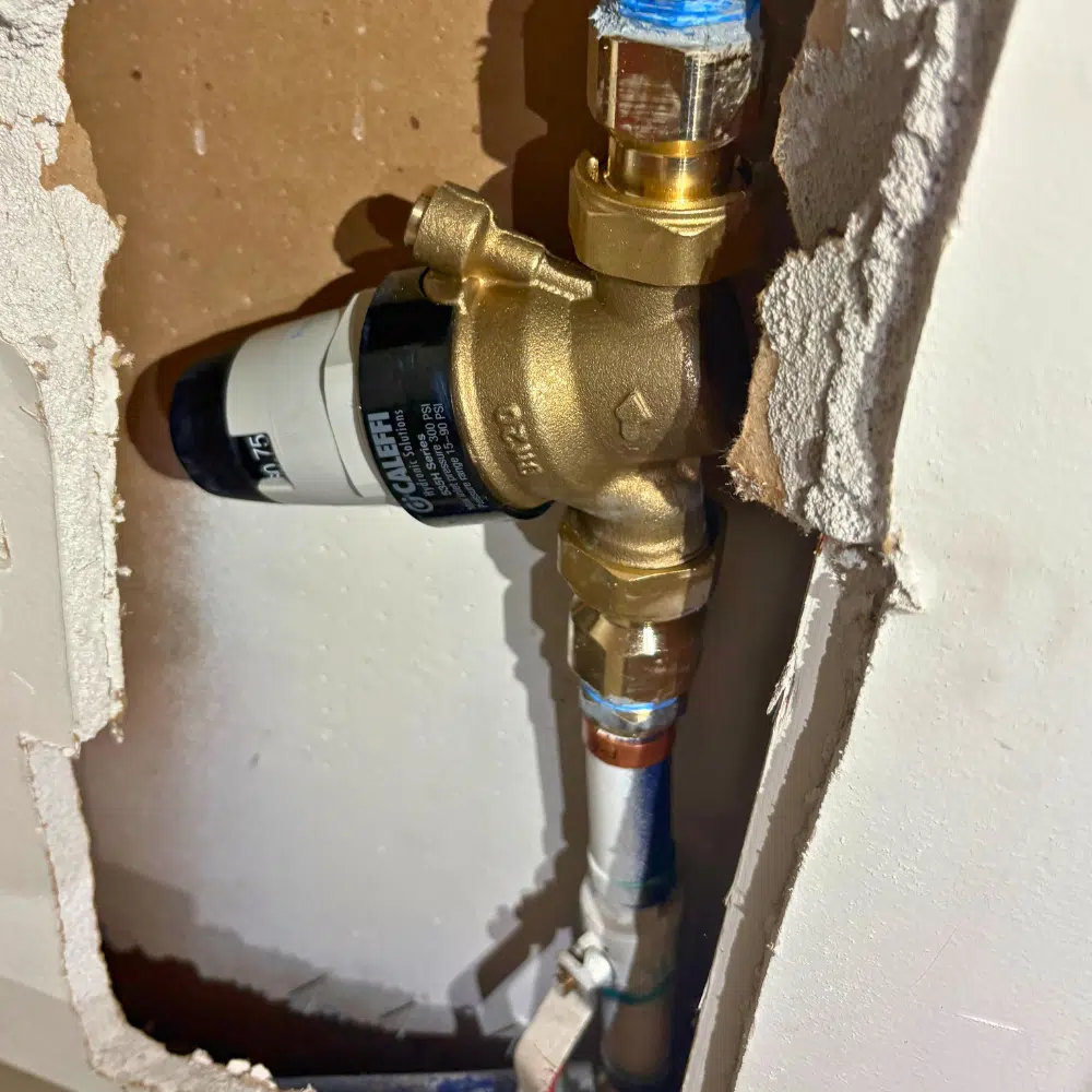 Pressure reducing valve replacement installed in West Jordan Utah home